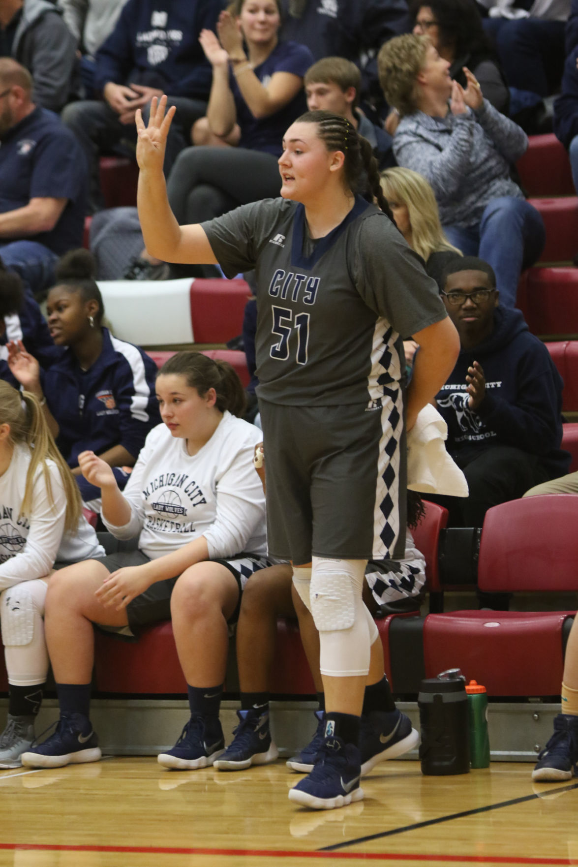 Gallery: Girls basketball sectional - Kankakee Valley vs Michigan City